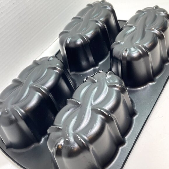 Nordic Ware Bundt Mini Loaf Pan With 4 Cavities for Decorative Baking - Picture 4 of 15